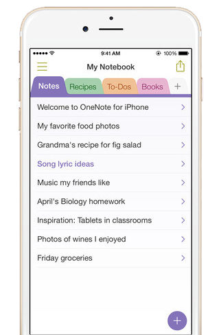 OneNote for iPhone