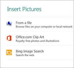 Working with pictures