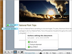 Coauthoring: Collaborate on your documents, wherever you are.